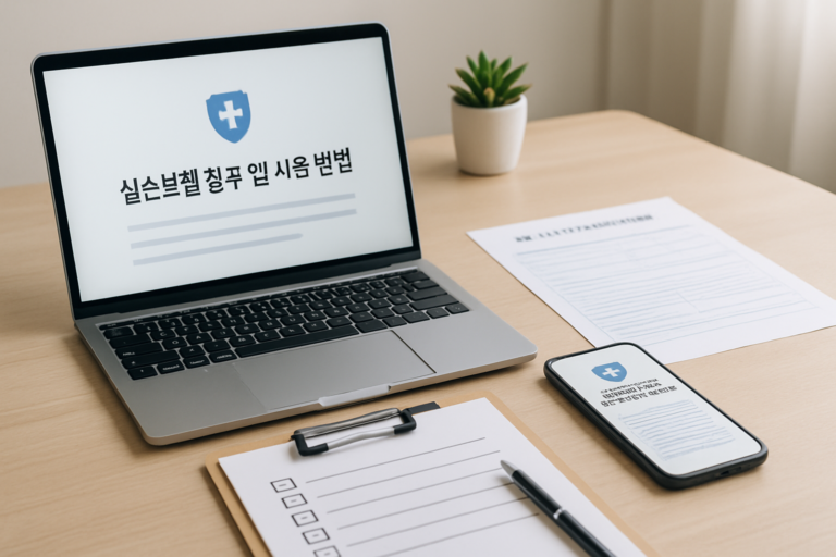 실손보험 청구 앱 사용 방법 안내 이미지