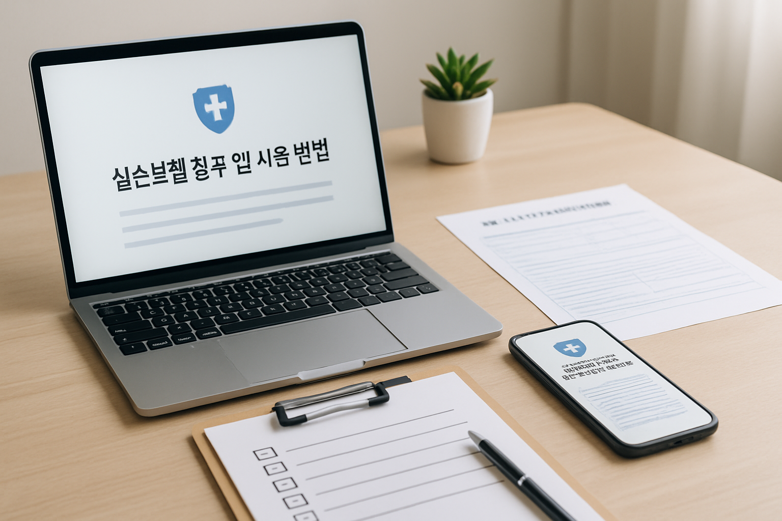 실손보험 청구 앱 사용 방법 안내 이미지