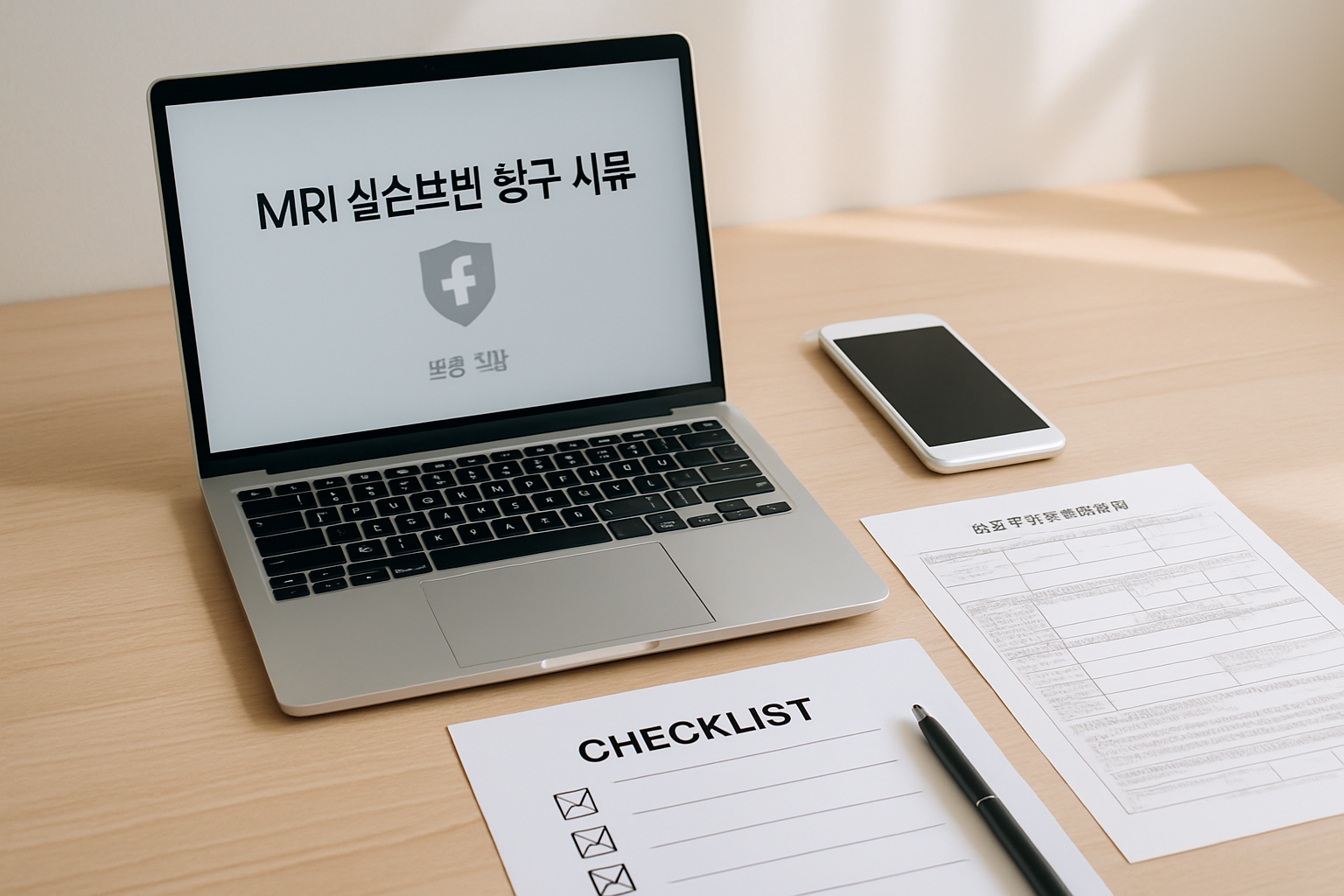 MRI 실손보험 청구 서류 안내 이미지