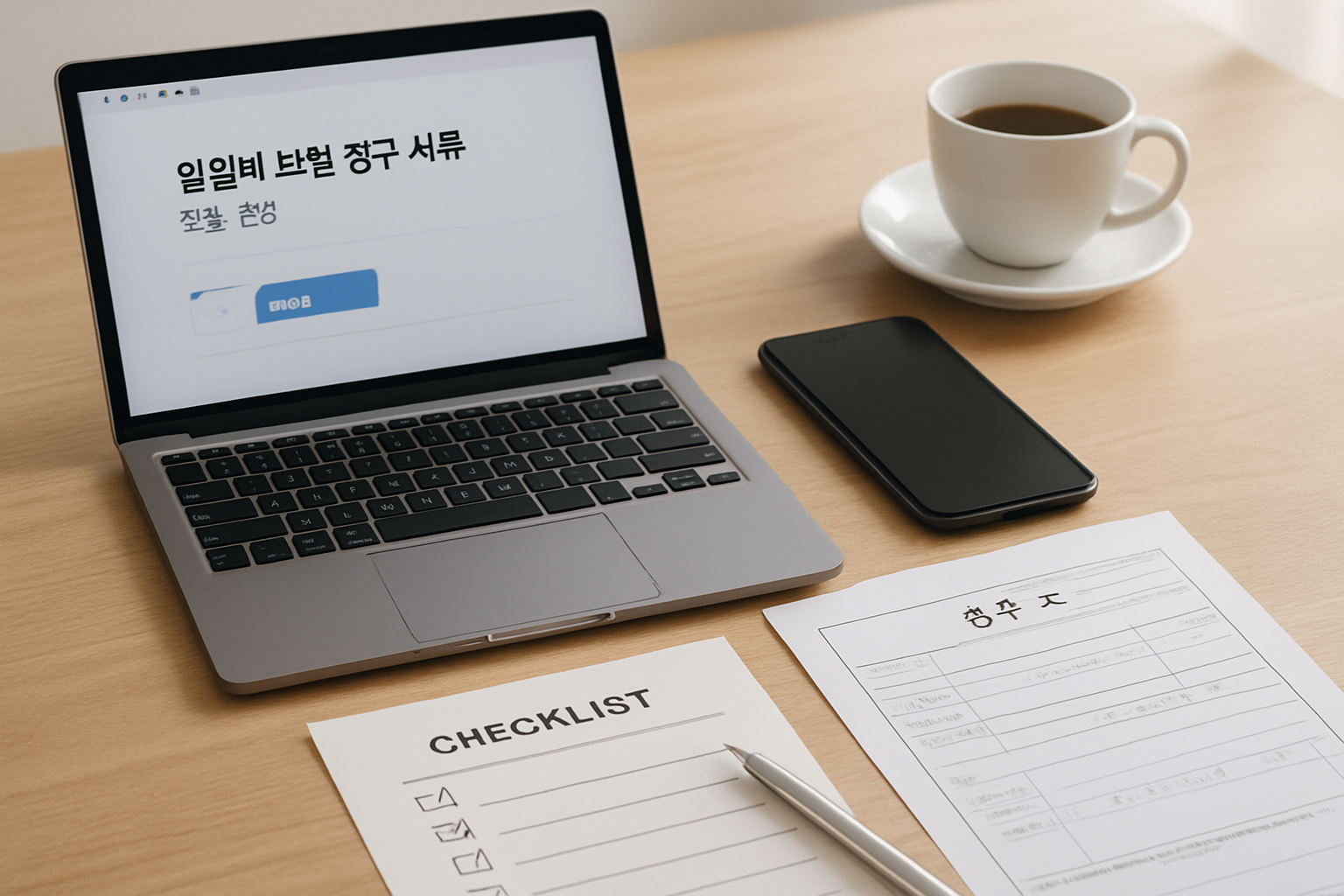 입원비 보험 청구 서류 안내 이미지