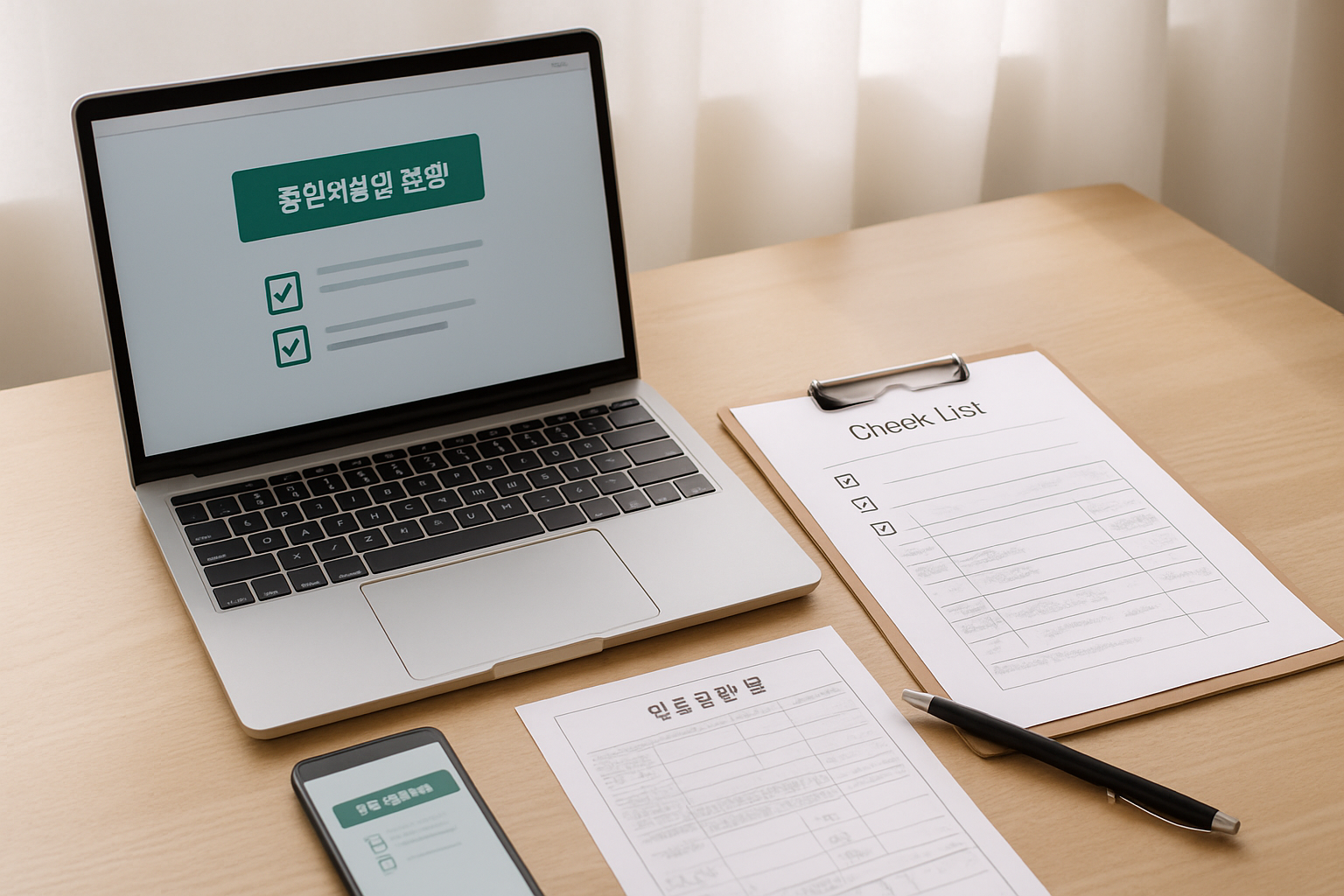 통원치료 보험 청구 서류 안내 이미지