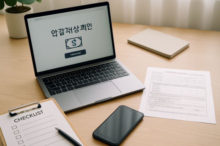 암검진 대상자 확인 안내 이미지