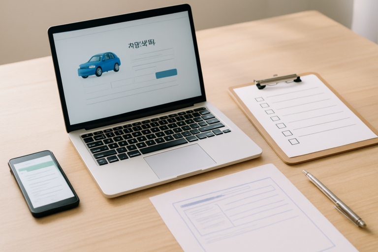 자동차 환급금 조회 방법 안내 이미지