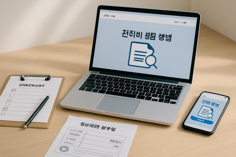 관리비 조회 방법 안내 이미지