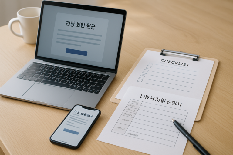 난방비 지원금 신청 방법 안내 이미지