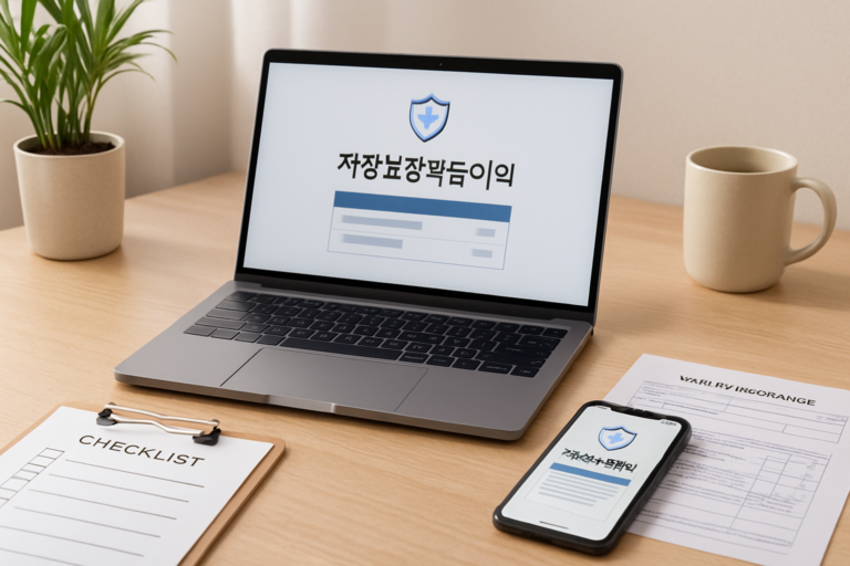 자동차 생활 조회 가이드 안내 이미지