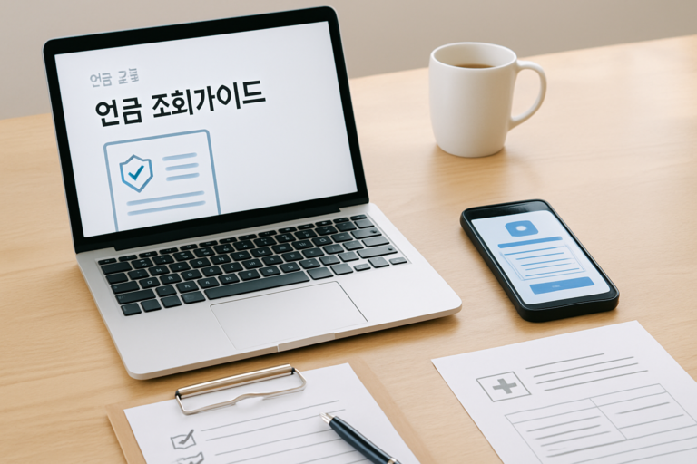 연금 조회 가이드 안내 이미지