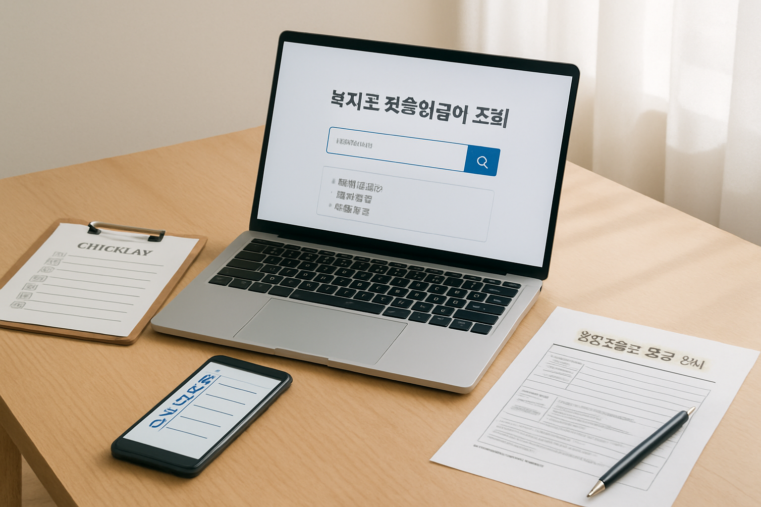 복지로 맞춤형급여 조회 안내 이미지
